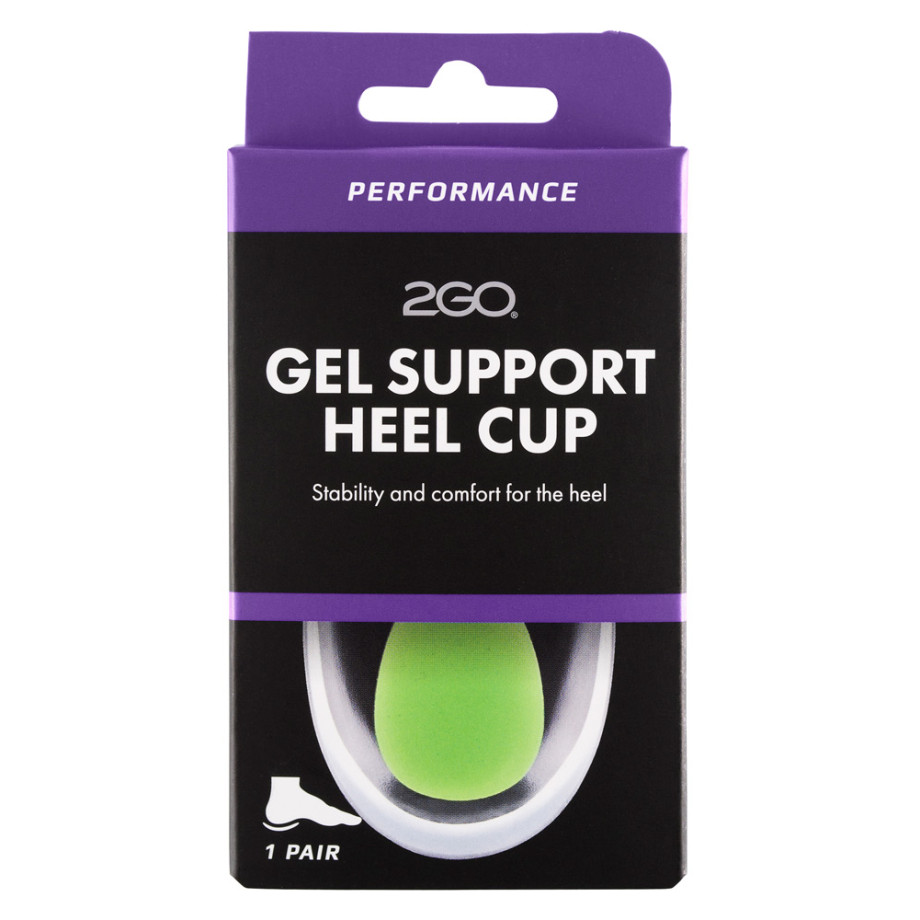 Gel heel cup with support