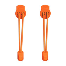 Cadarços elásticos laranja neon