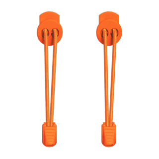 Cadarços elásticos laranja neon