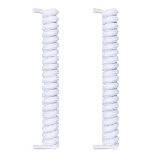 Cadarços brancos com espiral