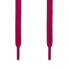 Cadarços chatos elásticos rosa-choque (estica e puxa)