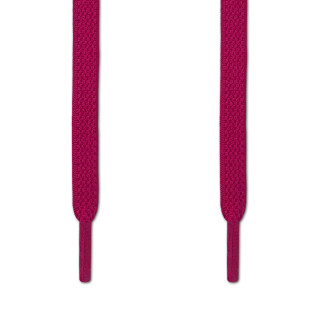 Cadarços chatos elásticos rosa-choque (estica e puxa)