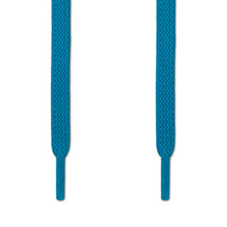 Cadarços elásticos azul-turquesa (estica e puxa)
